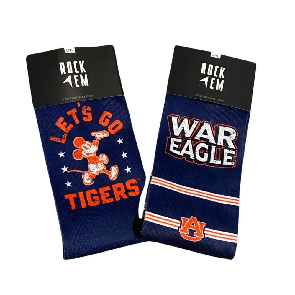 Rock ‘Em Auburn Socks